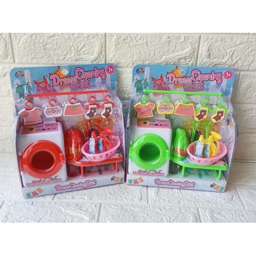 Mainan Mesin Cuci Anak Cleaning Set LH6 washing machine - Mainan Mesin Cuci Anak Perempuan