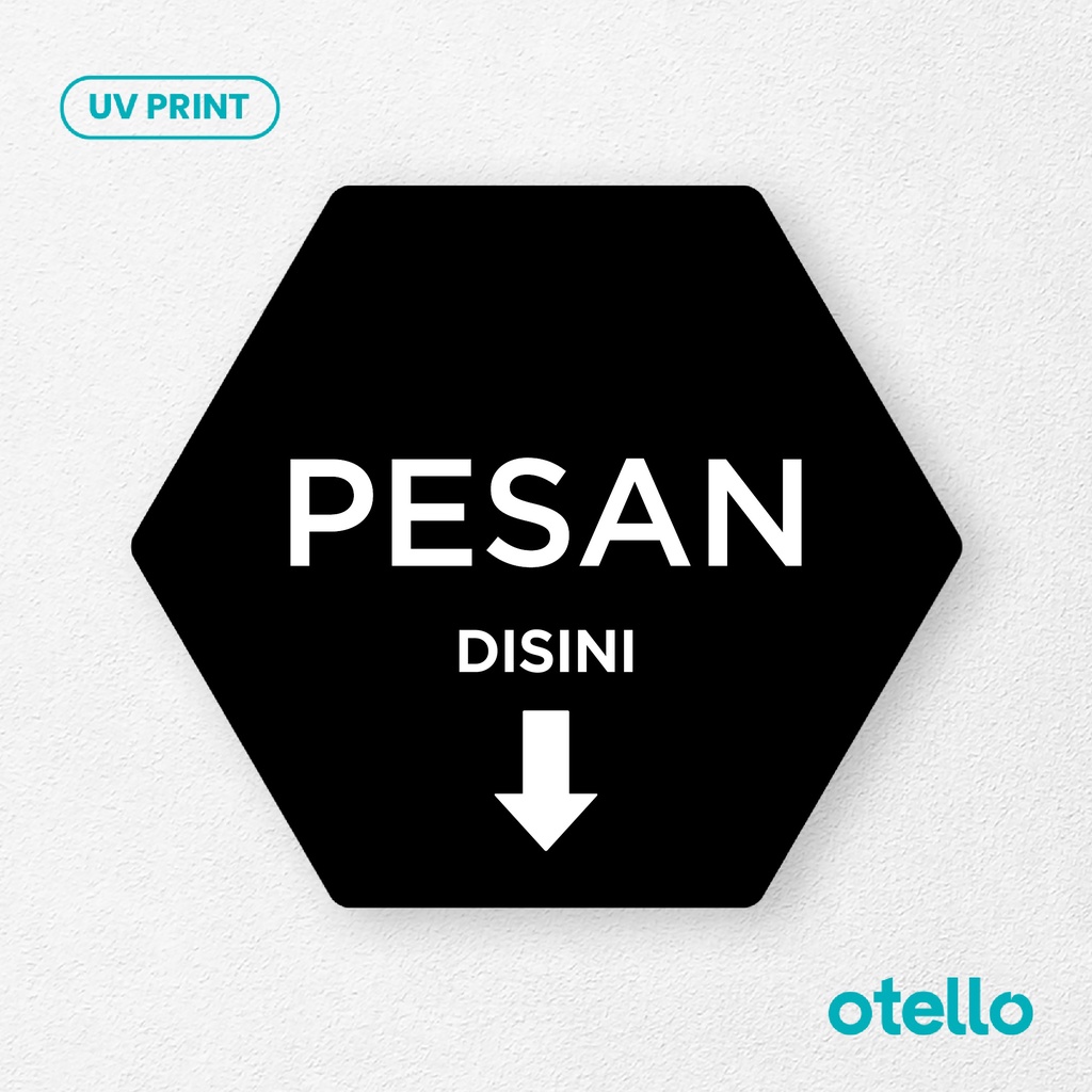 Pesan Disni Sign Board Akrilik Tempel Dinding Papan Acrylic Restoran Dinding Petunjuk Toko Cafe