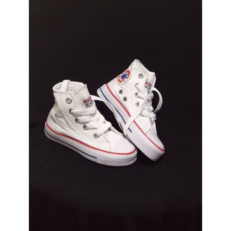 SEPATU CONVERSE ANAK HITAM PREMIUM QUALITY CONVERSE KIDS PUTIH