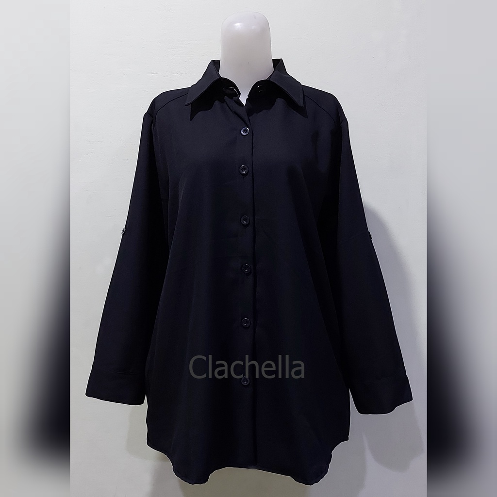 Clachella Kemeja Polos, Baju Atasan Wanita B1B8553