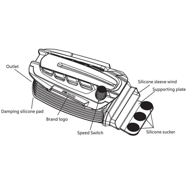 JM Maxpro V8 -Exhaust Vacuum Fan Cooler for Laptop/Notebook