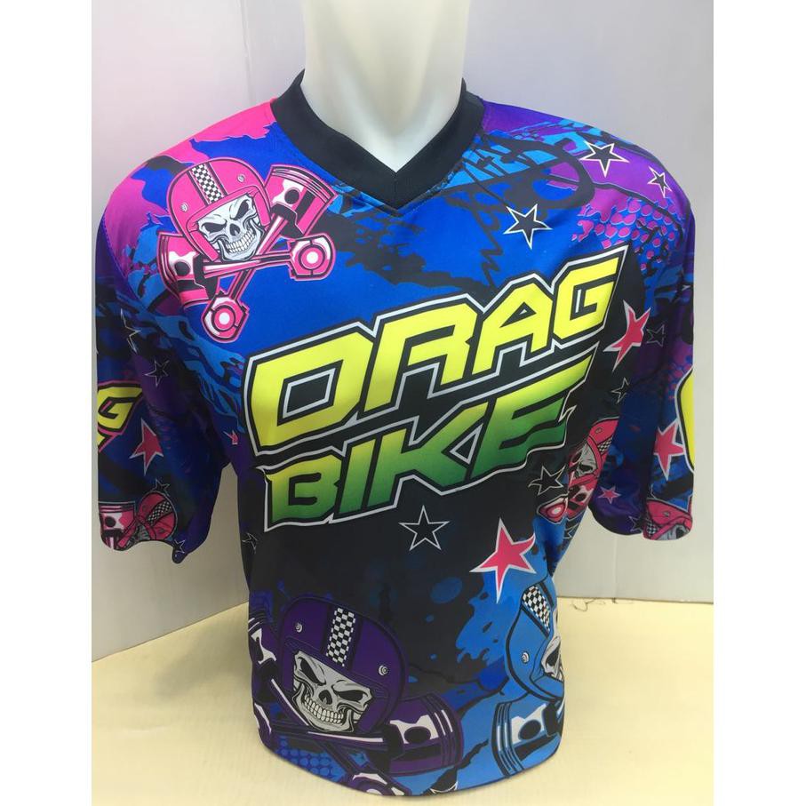kaos jersey drag bike-baju kaos motor cross pendek 491 -gallspt