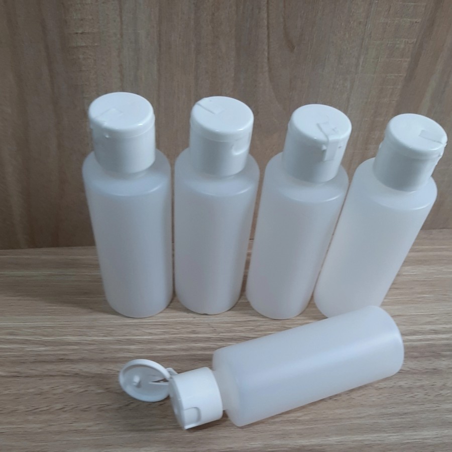 Botol Plastik Putih Botol Fliptop 100Ml Botol Kosmetik Botol PET Botol Isi Ulang