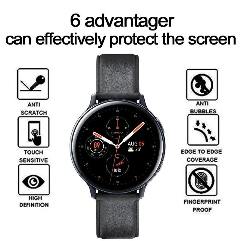 ANTI GORES SCREEN PROTECTOR TEMPERED SAMSUNG GALAXY WATCH ACTIVE 2