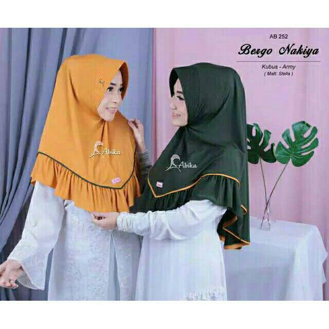 Bergo Nakiya by abika (hijab/ jilbab instan)