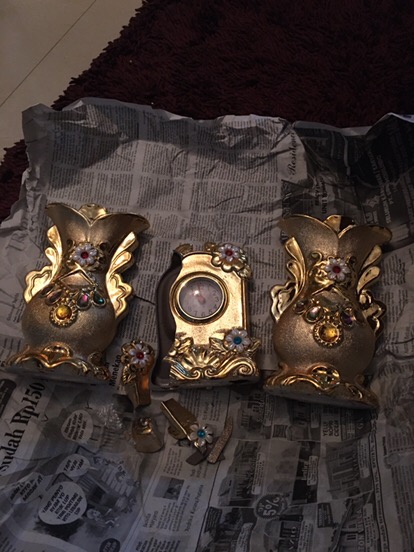 Pajangan Set 3-jual Pajangan Keramik Impor-pajangan Lemari Kaca