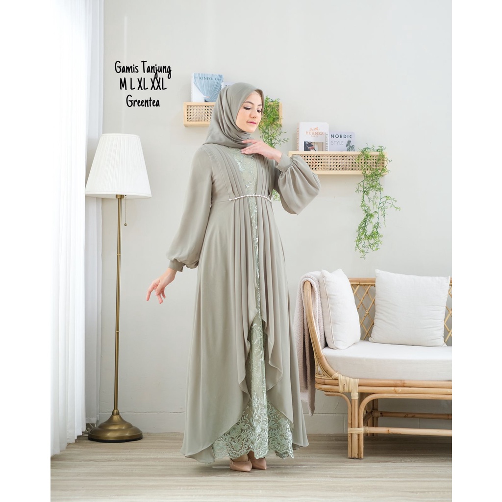 AJK / Gamis Kinarya Brokat Malika Payet Mutiara/ Gamis Komdanga/ Gamis Pesta/ Gamis Brokat/ Gamis/ Gamis Seragaman Keluarga/ Dress/ Gamis Wisuda/ Gamis Modern/