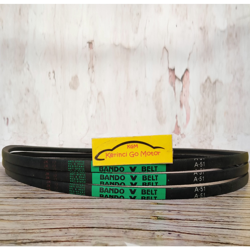 BANDO VAN BELT A-51 V BELT TALI KIPAS A51 FAN BELT VANBELT POLOS A-51