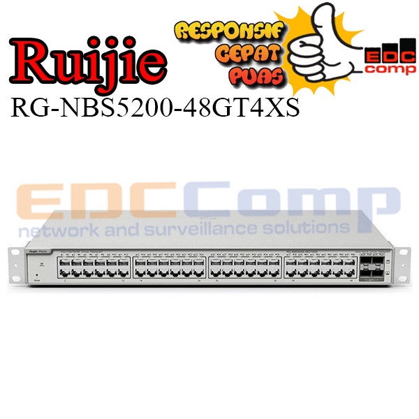 RUIJIE RG-NBS5200-48GT4XS 48 Port Gigabit L2+ Managed Switch with SFP+