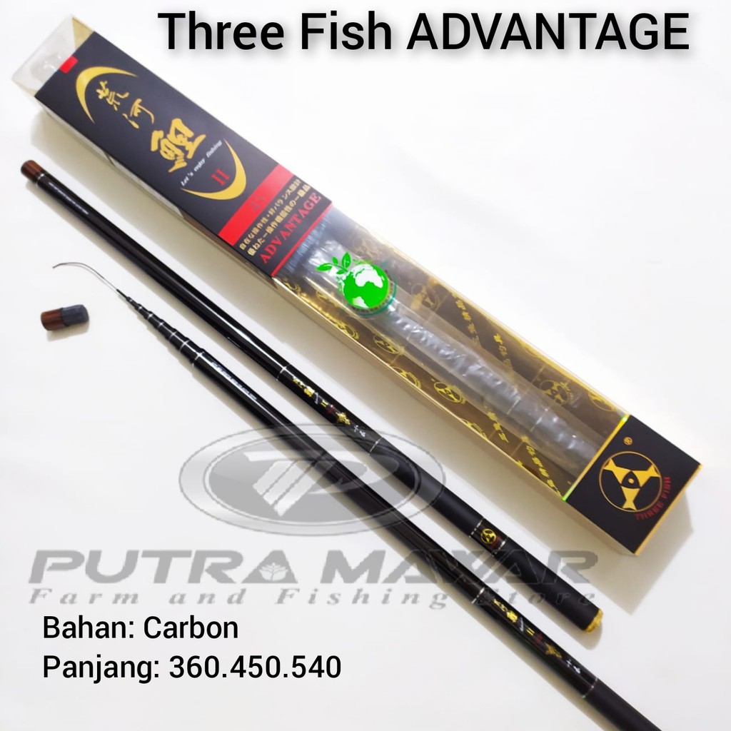 Joran Tegek Three Fish ADVANTAGE 450 treefish-trifis-Joran Carbon-Joran waduk-