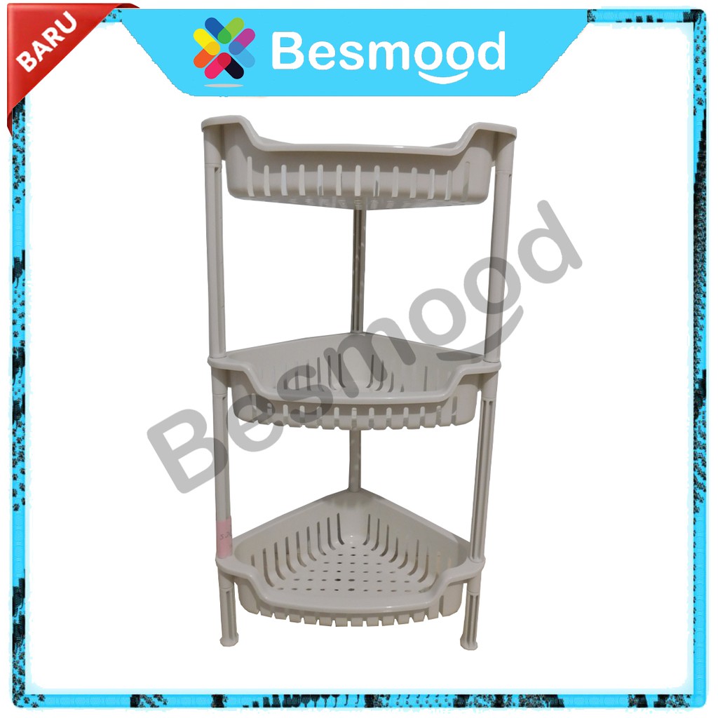 Besmood Rak Sudut Rak Serbaguna 3 Susun Elco Rios