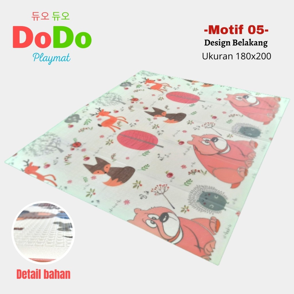 Karpet DODO Playmat Anak Uk. 180x200 Motif 05 Bear-1