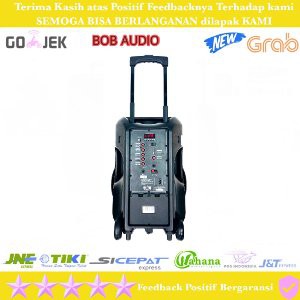 Speaker Portable Amplifier Wireless addons BOB Audio BMU 15 Inch Diskon