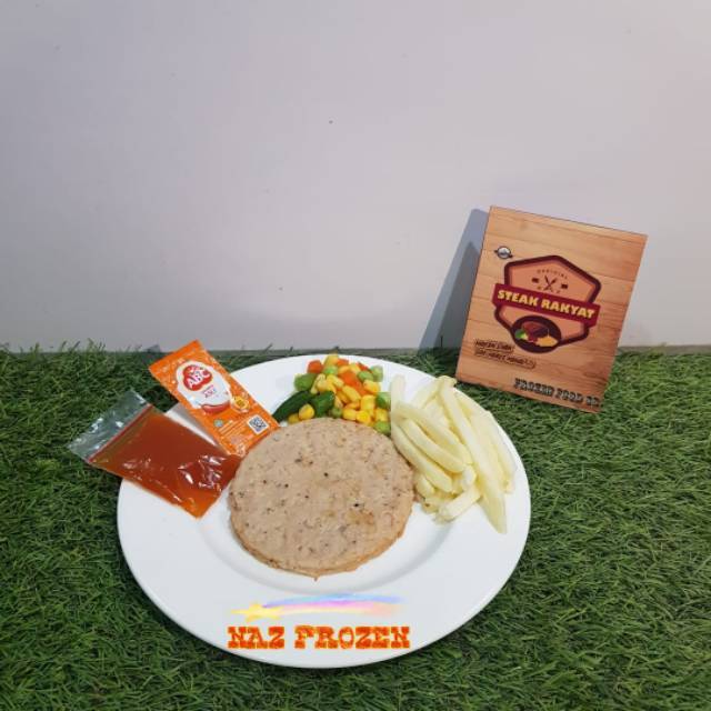 

Paket Hemat Steak Rakyat Daging Ayam Komplit