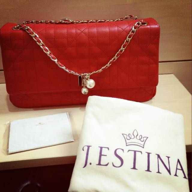 Tas kulit branded korea J.Estina, mewah cocok utk hadiah