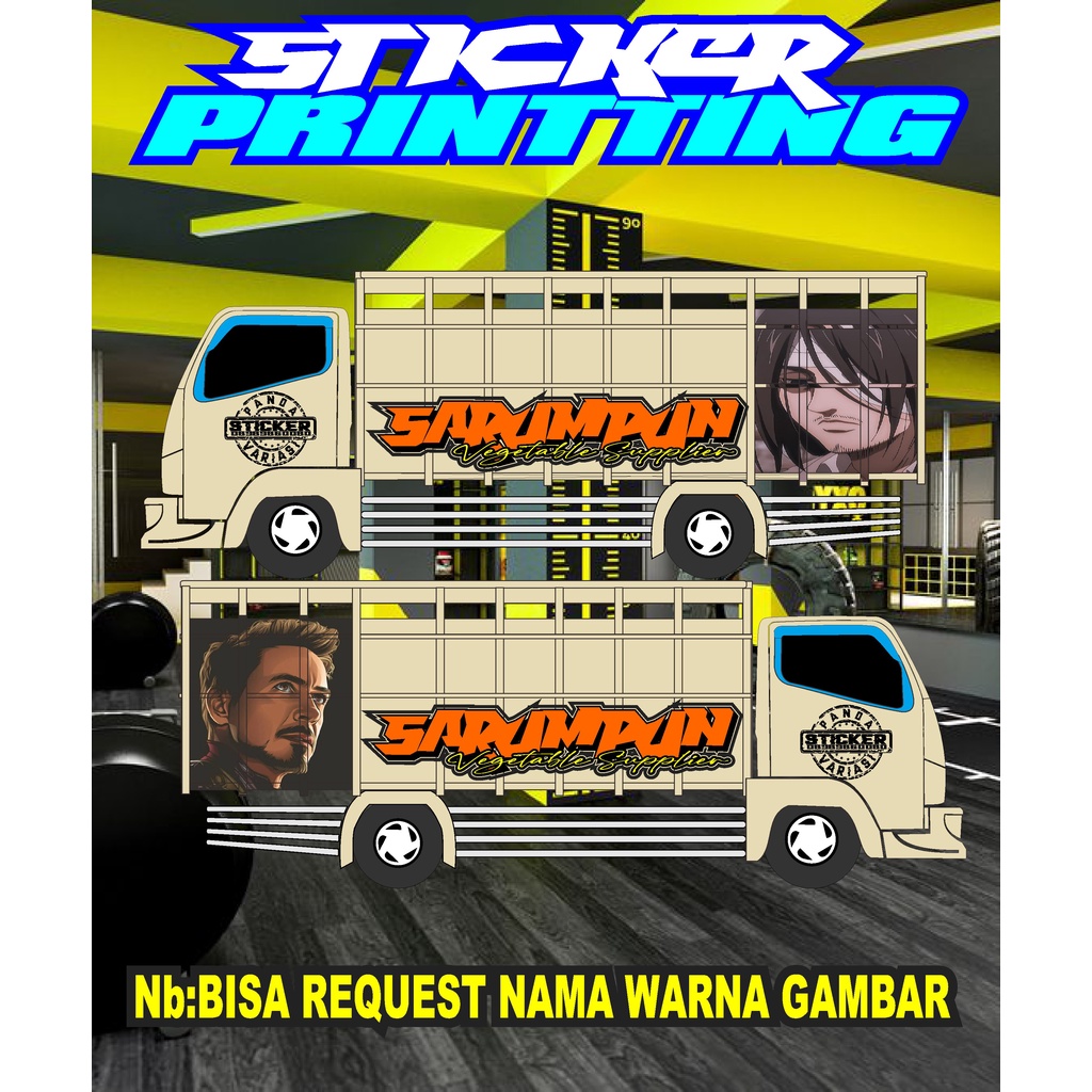 Jual Sticker Printting Truck Bak Samping Truck All Bisa Request Nama