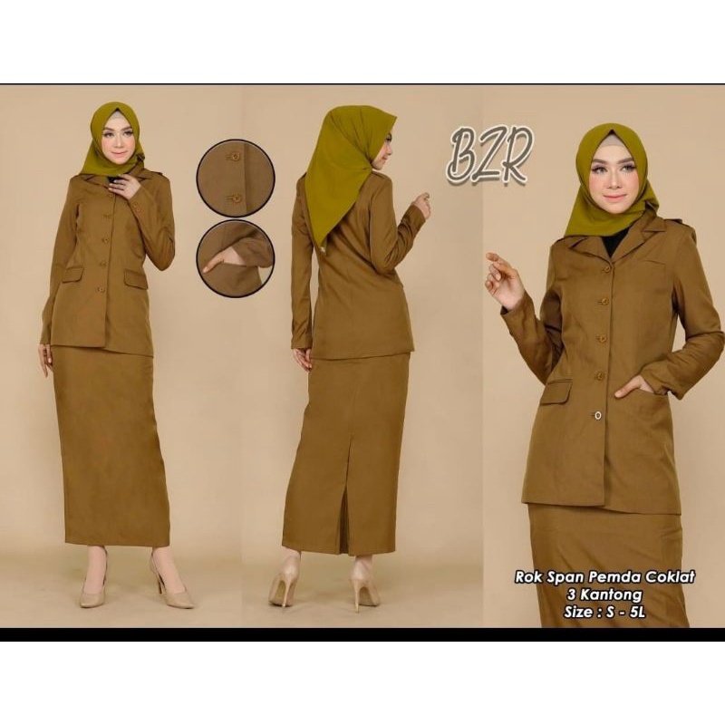 Seragam Khaki PNS wanita Baju dinas PNS wanita Seragam Pemda Tua wanita Baju keki tua PNS ASN Baju dinas Khaki tua rok span Seragam Pemda Wanita Rok span Baju PNS Wanita rok span Baju Pemda ASN PNS wanita Seragam Guru PNS wanita