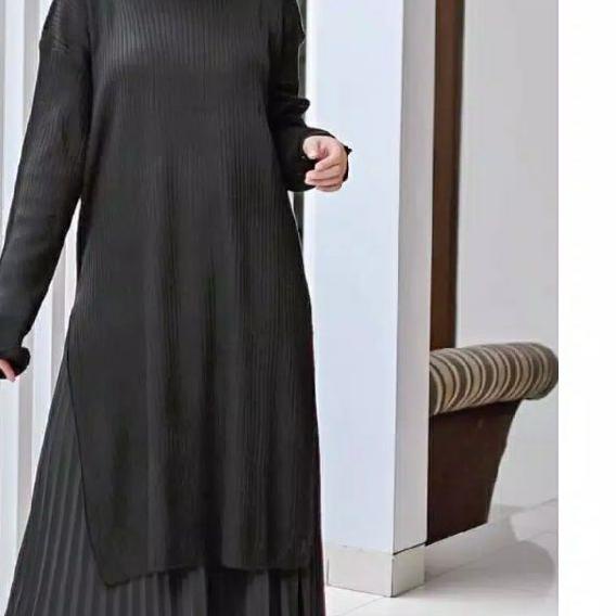 ♥ Cardigan Tunik switeer Rajut Belah Samping / kadrigan Sweater Tunik Slit Rajut Belah Pinggir / Sam