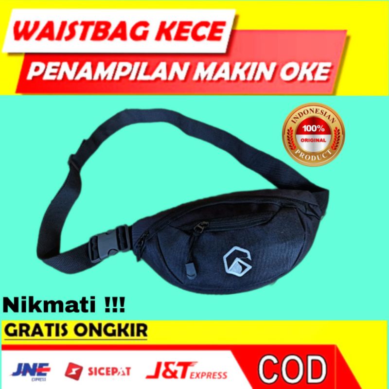 tas pinggang dan selempang waistbag pria dan wanita outdoor.