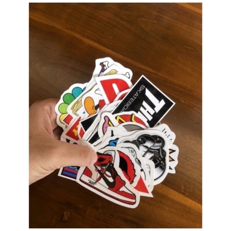 sticker pack branded hype beast hits vans nike