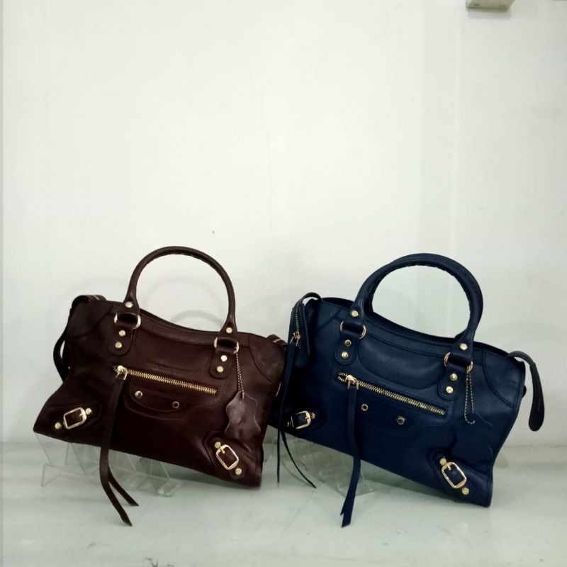 Tas kulit Asli Balanciaga medium
