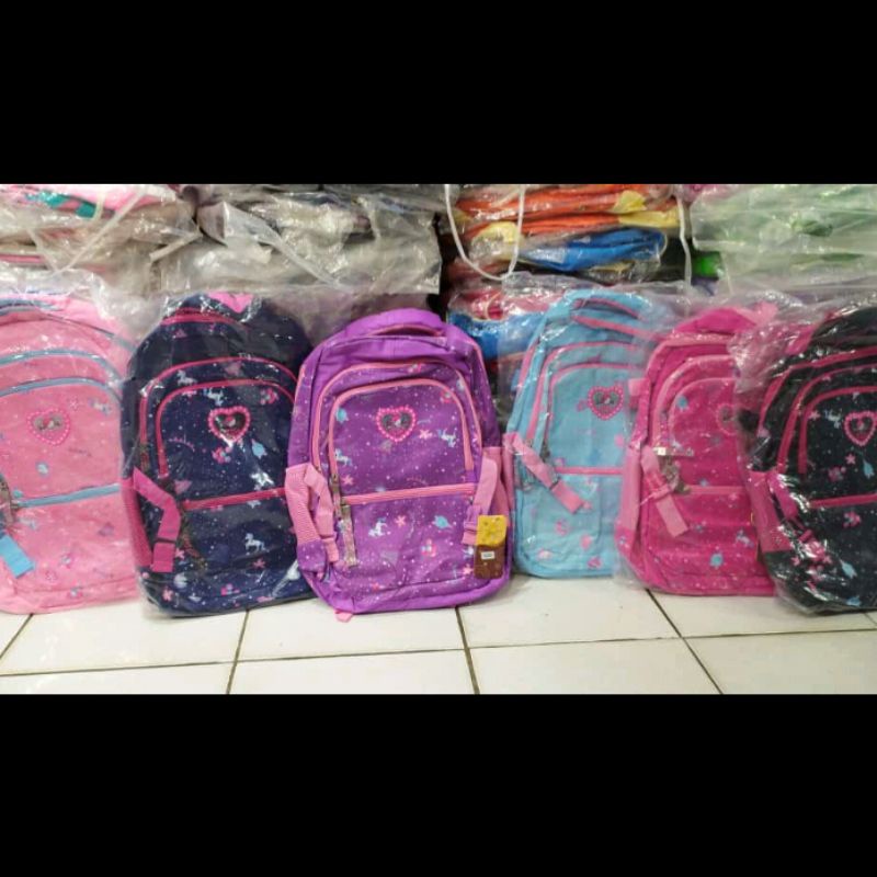 tas ransel sekolah anak perempuan import silvergirl