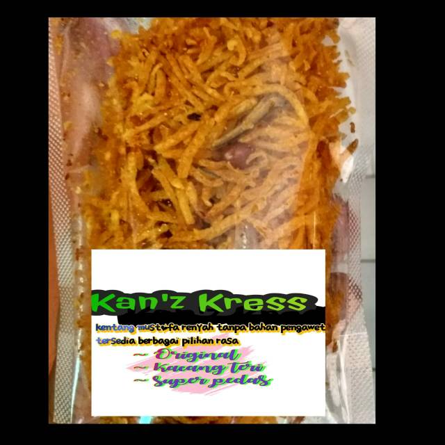 

Kentang mustofa kress teri pedas