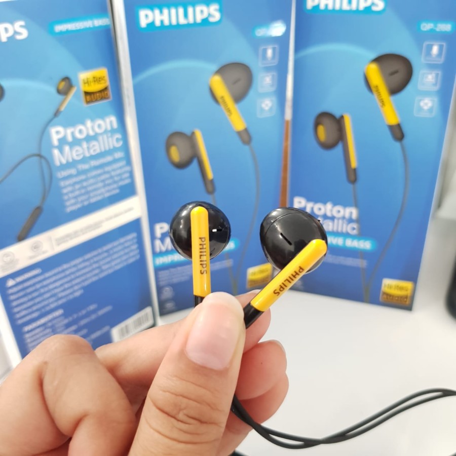 Handsfree Headset Earphone HF Philips QP-268 Proton Metallic