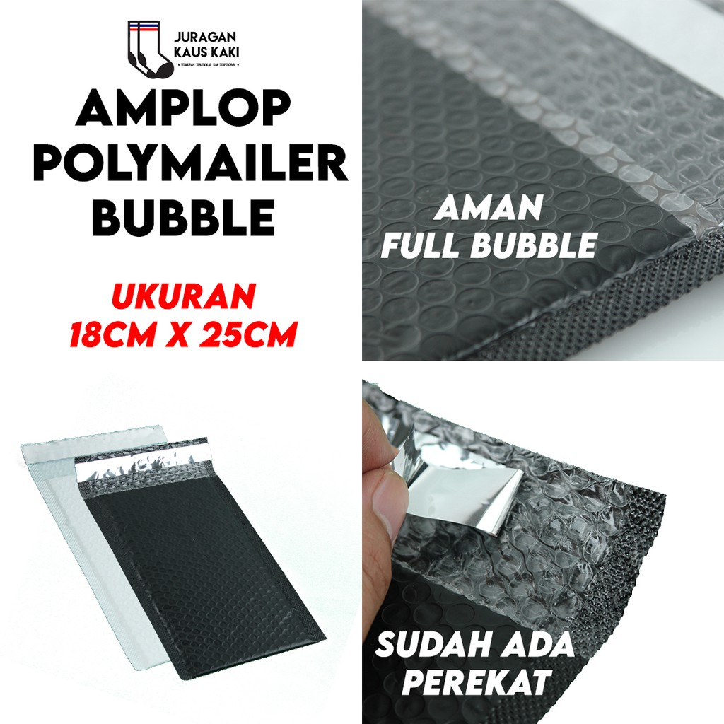 

Amplop Packing Bubble Wrap 18x25 Envelope Packaging Plastik Polymailer