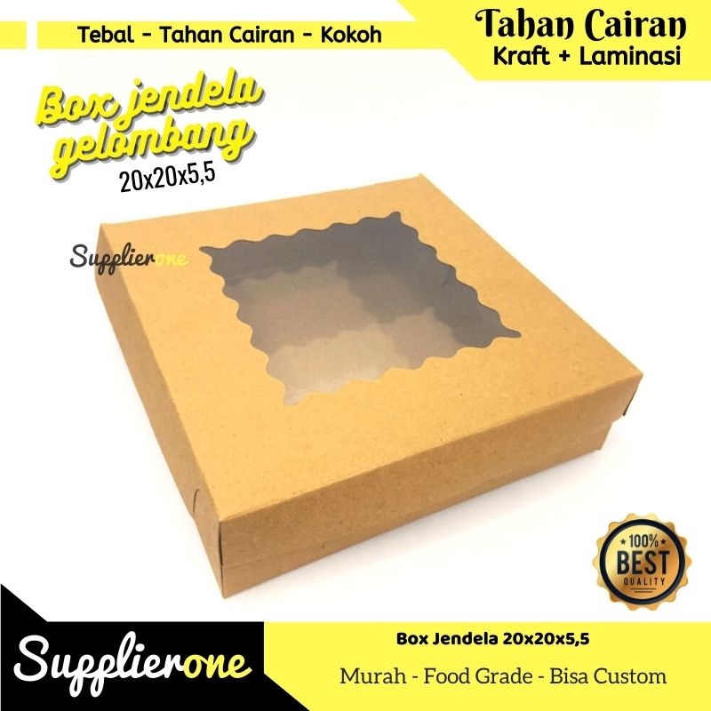 

Box Catering / Dus Jendela / Box Catering Jendela/ Box Nasi / Dus 20x20x5 / Dus Donat / Dus kue / Box Kue / Kemasan Makanan