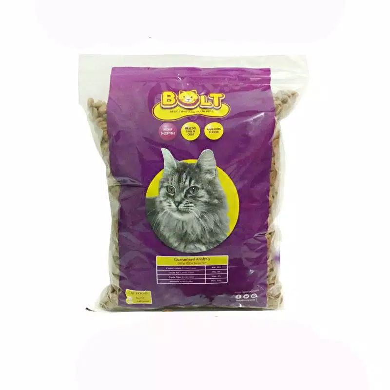 Bolt Salmon pakan kucing dry food 1kg