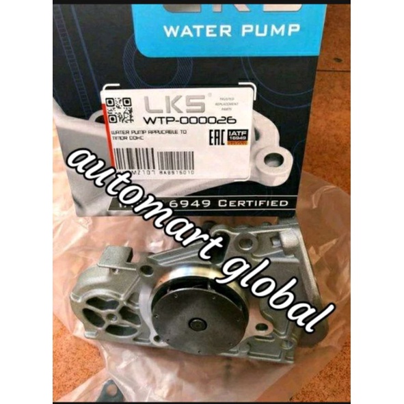 water pump timor dohc mazda astina