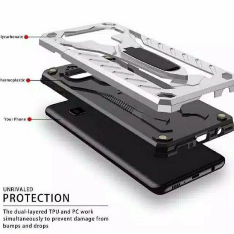 xiaomi redmi note 4 4x 5a 5a prime 8 9 9s 10 10s hardcase phantom robot protective armor kickstand transformer