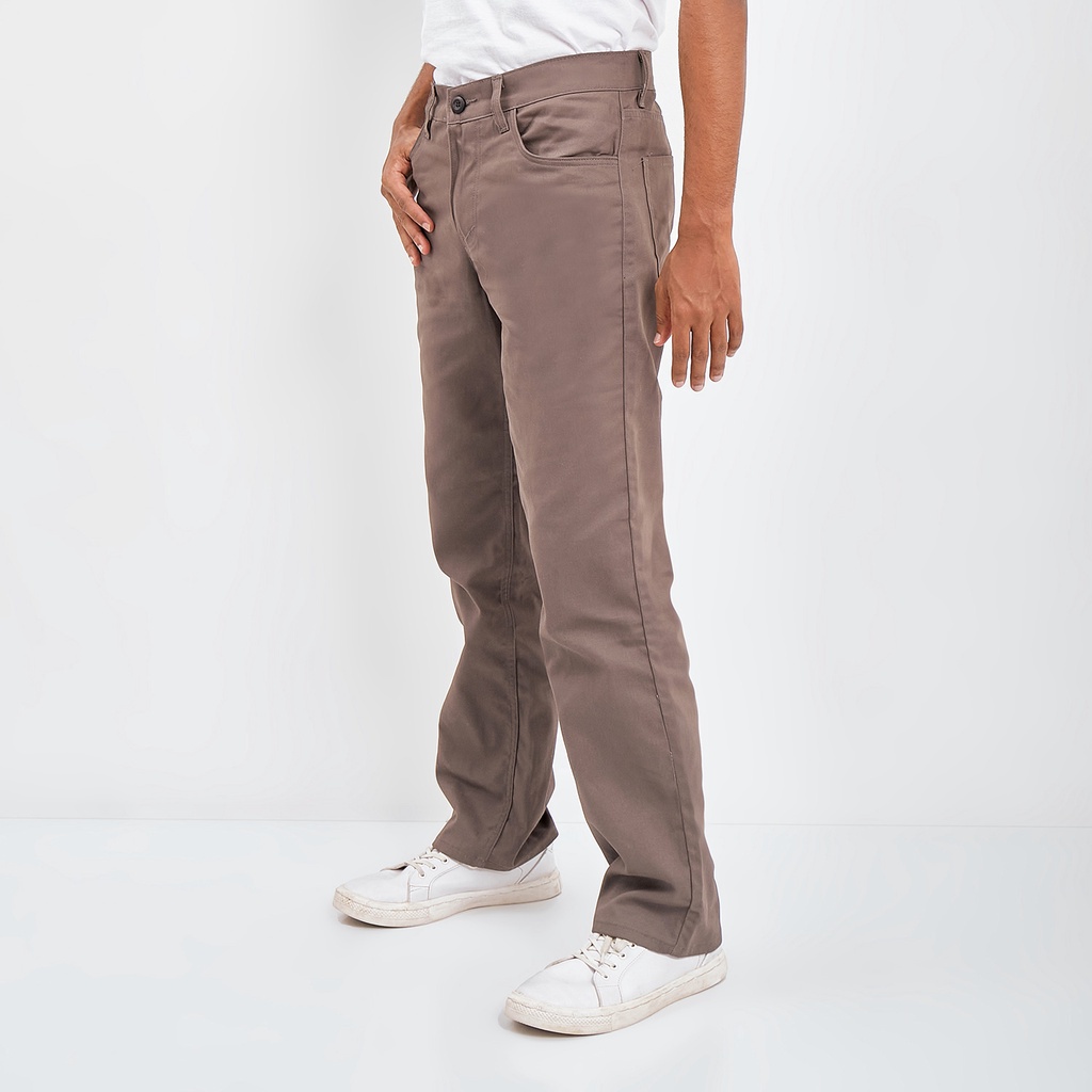 Pluviophile - Chino Basic Reguler celana chino standar - Light Grey