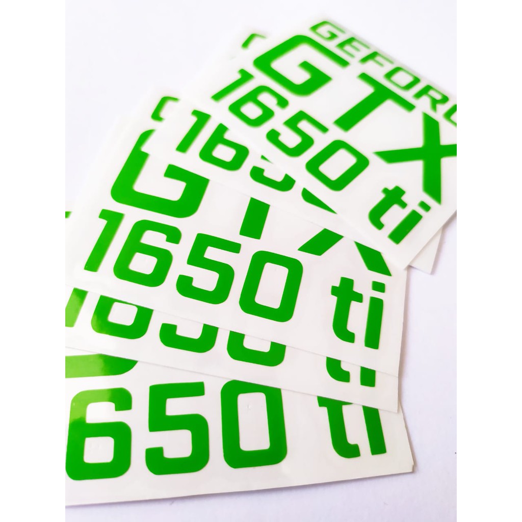 [PROMO BUY 3 GET 1] NVIDIA GEFORCE GTX 1650 TI CUTTING STIKER AKSESORIES CASING PC GAMING STIKER OUTDOOR