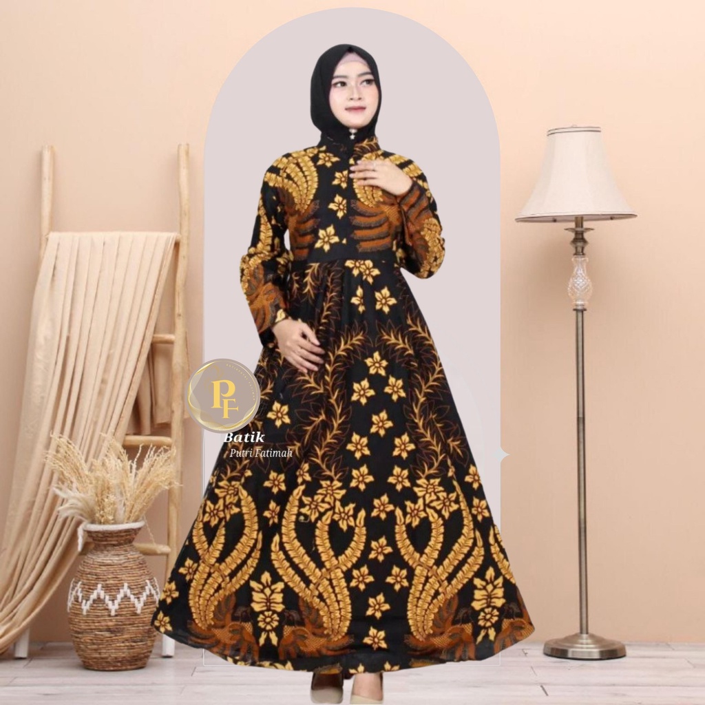 Jual Ms Gamis Batik Sriwedari Manggar Padi Macam Mt Maxi Jumbo Bumil