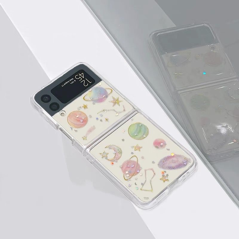 Galaxy Glitter Case Zlip 3 Zfold 2 Zflip3 Zflip2 Z Flip