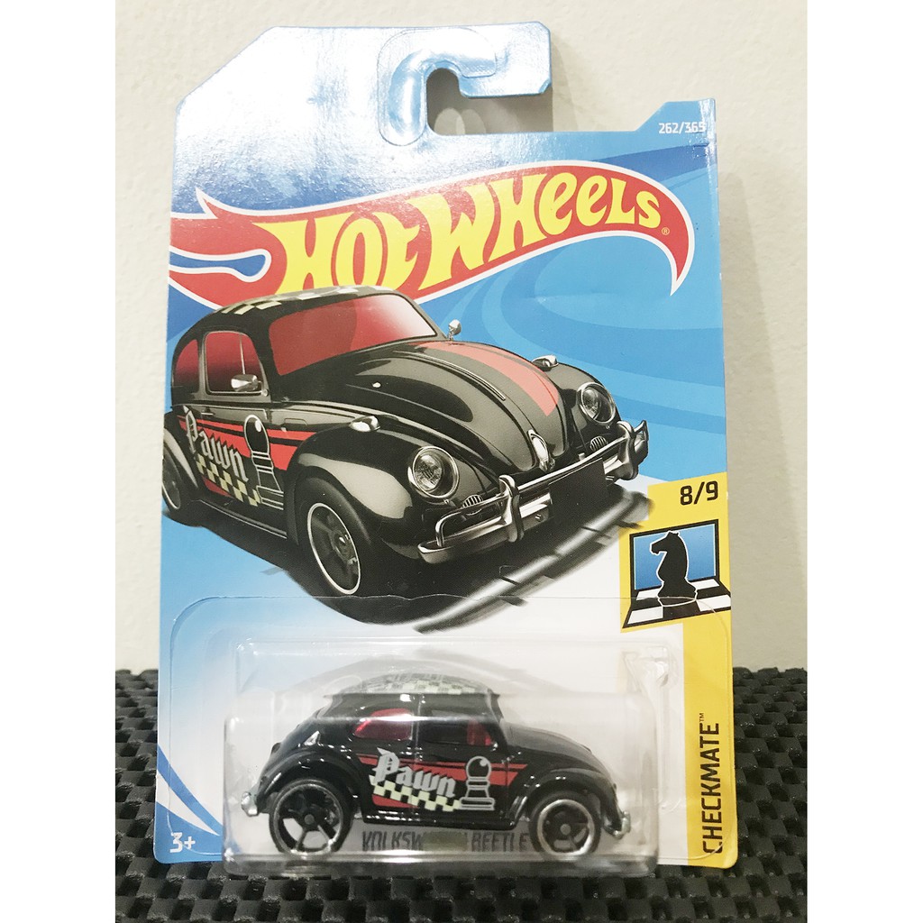 hot wheels hotwheels volkswagen vw beetle pawn hitam