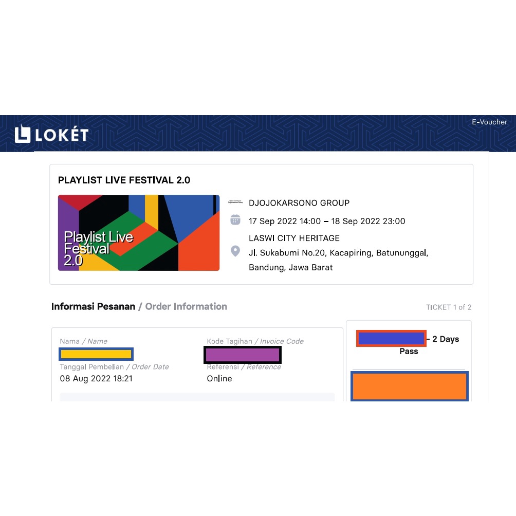 playlist live festival 2 day pass