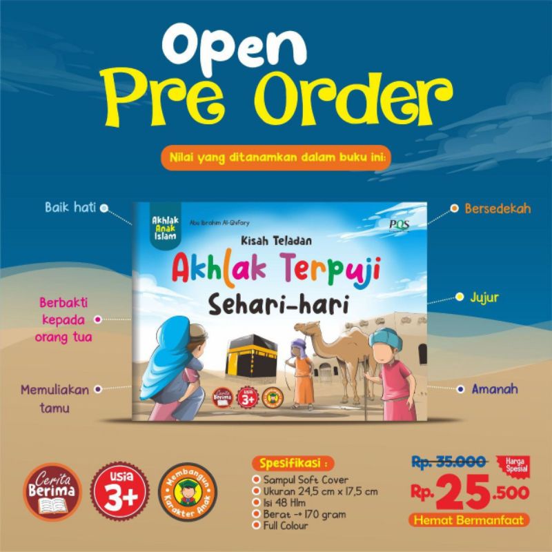 [READY] Kisah Teladan Akhlak Terpuji Sehari-hari by PQS