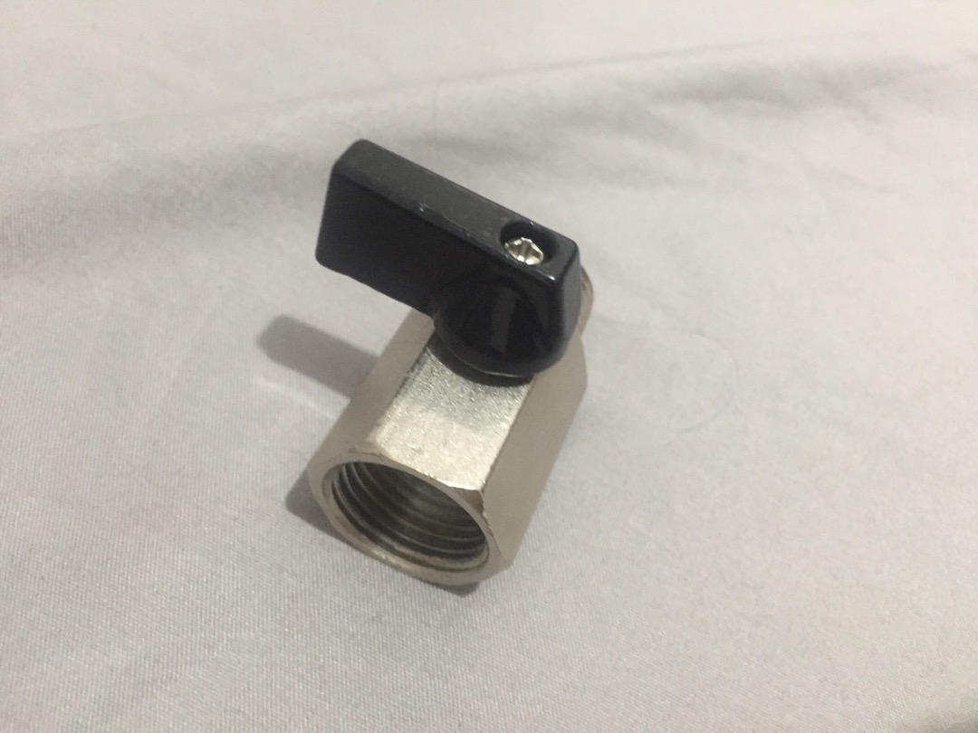 Mini Brass Ball Valve Bsp 1/8 1/4 3/8 1/2 Katup Kompresor Udara Berulir (1 Pc)