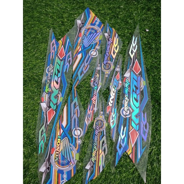 STRIPING TRANSPARAN HOLOGRAM BEAT THN 2020 VARIASI ANB 0102