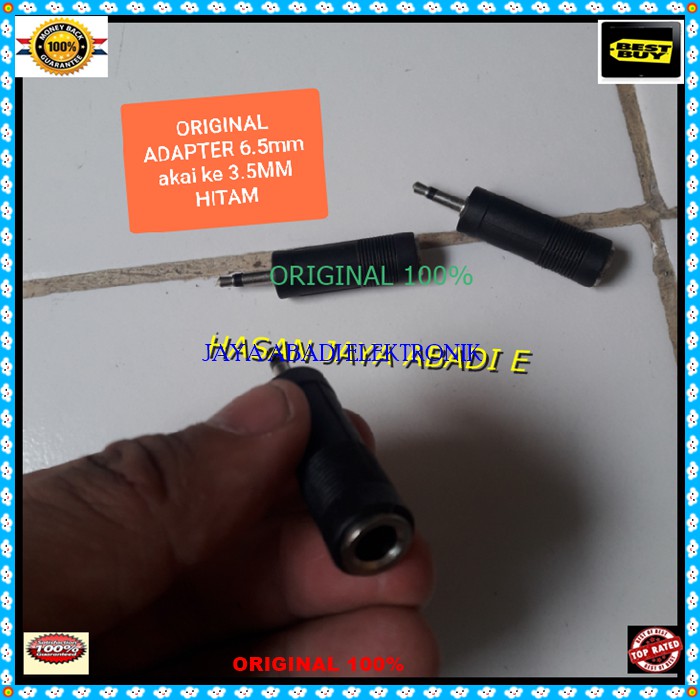 G249 ORIGINAL Jack 3,5mm cowo jek akai akay 6,5mm cewe mic adapter mik konektor microphone sambungan