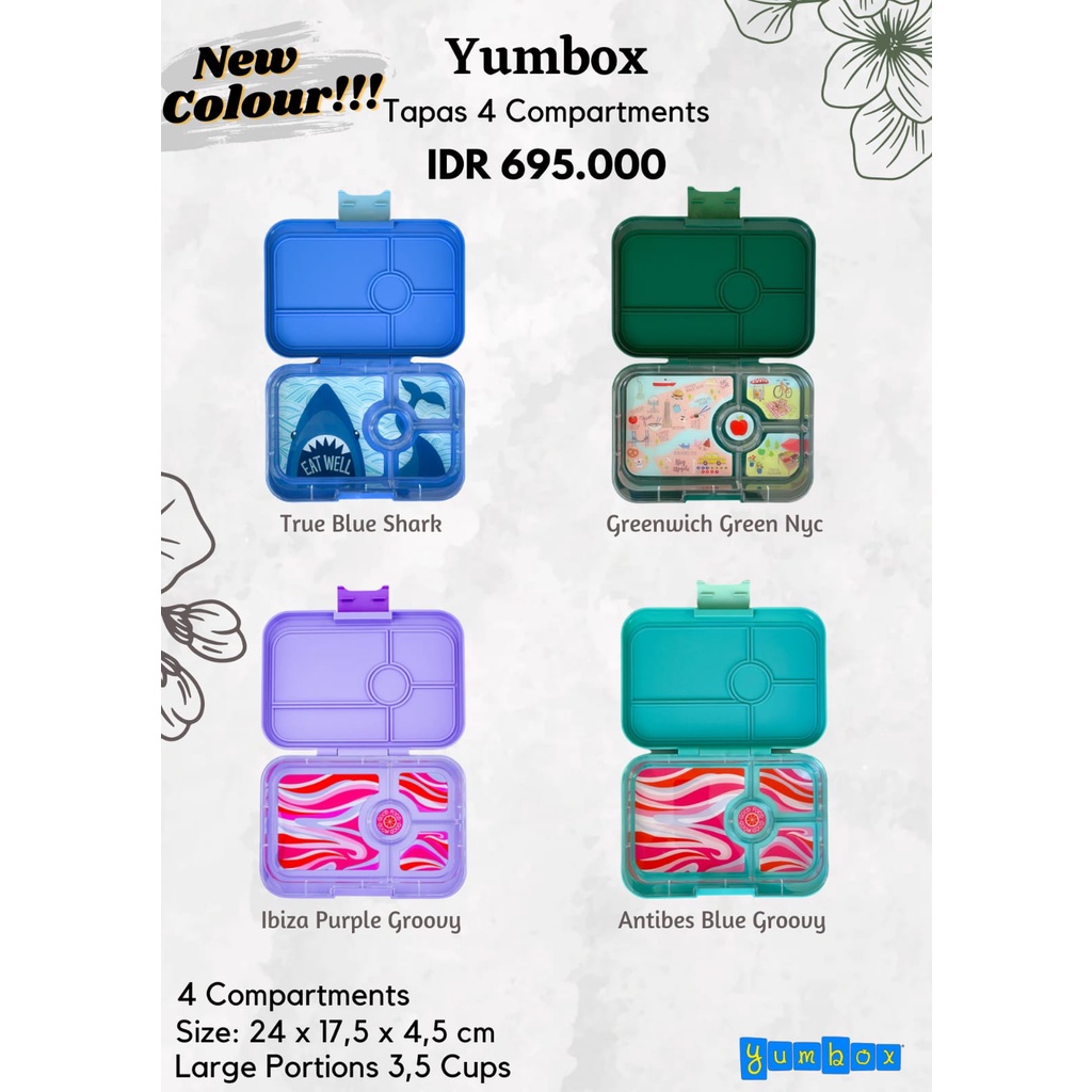 Yumbox Tapas 4 compartments