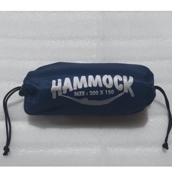 hammock singel ayunan gantung / beban max 150 kg include tali 2 pcs / hamok pohon / hemok / hamock ayunan /hemok / hemock / ayunan gantung-Navy
