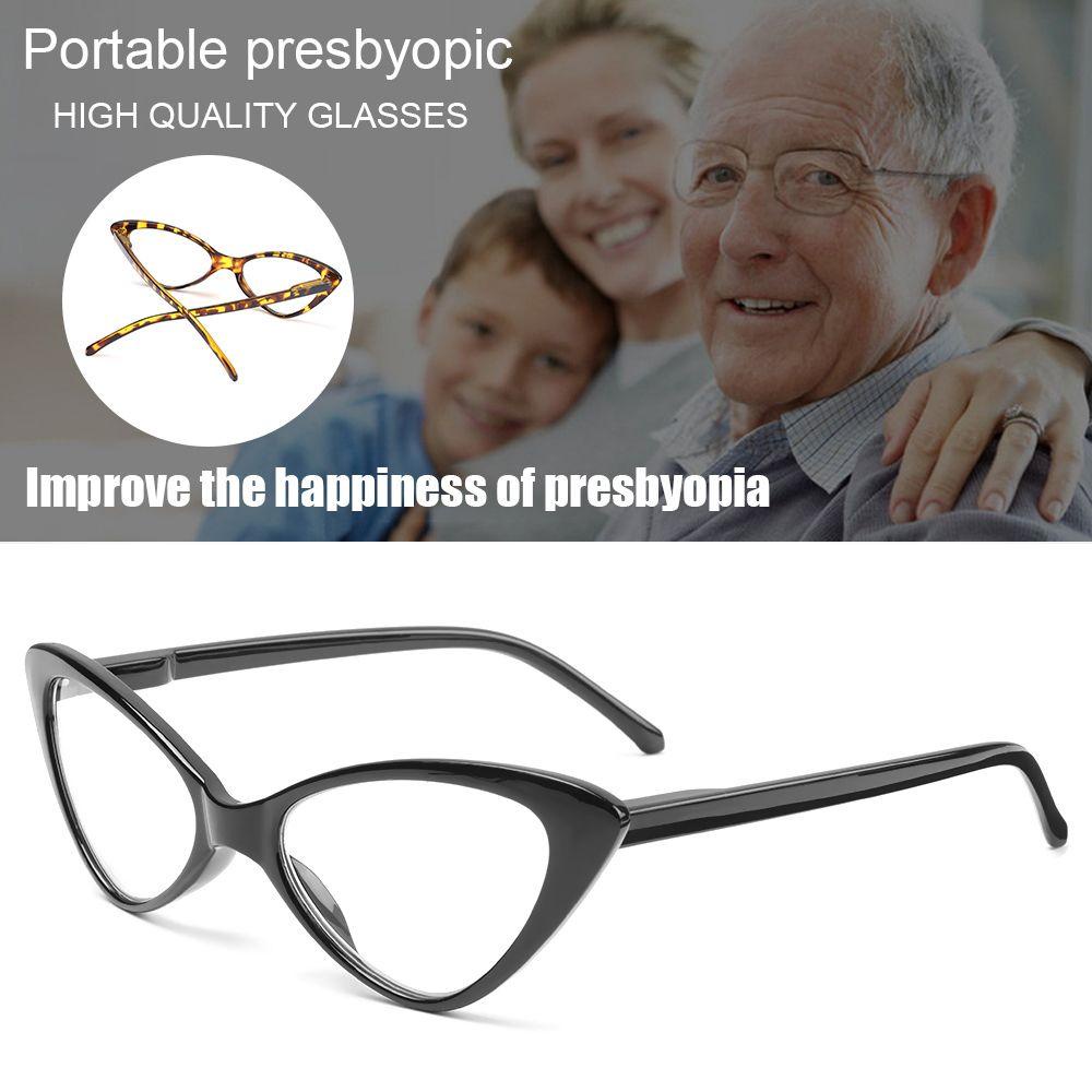 Suyo Cat Eyes Presbyopia Eyeglasses Kacamata Unisex Lensa Bening Ultra-Ringan