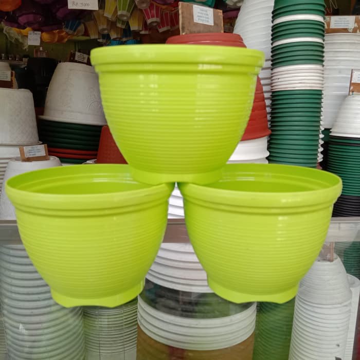 Dijual Pot Bunga NKT Lebah 15 - Hijau Murah