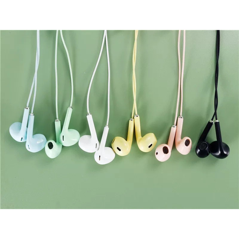 【33LV.ID】New Headset U32 Macaron Extra Bass Stereo Earphones polos terbaru