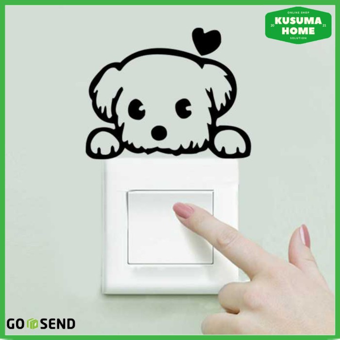 

Sticker Aesthetic Wallpaper Dinding Stiker Anjing Lucu Cute Love Dog