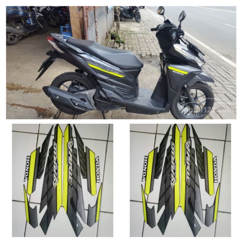 Jual Stiker sticker striping Lis les body polet motor honda vario 125